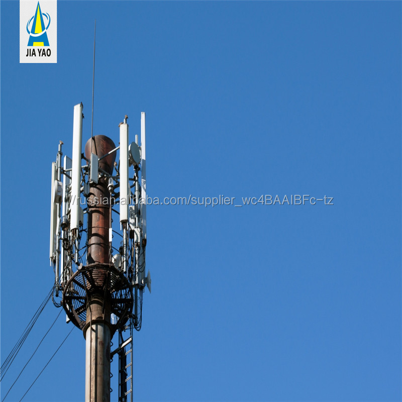 Автономная 4 G антенна wifi телекоммуникационный полюс восьмиугольная сотовая башня