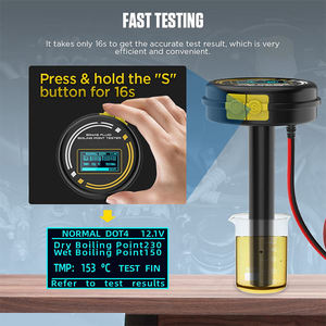 Alta precisão hidráulica fluido e óleo líquido umidade Analyzer DOT3 DOT4 DOT4 + DOT5 DOT5.1 <span class=keywords><strong>Boiling</strong></span> <span class=keywords><strong>Point</strong></span> <span class=keywords><strong>Tester</strong></span> para carros - Product Image 5