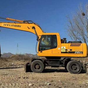 Excavatrice de roue Hyundai 210W-7 210W-9 d'occasion de belle qualité boîte de vitesse de machines de construction en parfait état de fonctionnement de 21 tonnes - Product Image 2