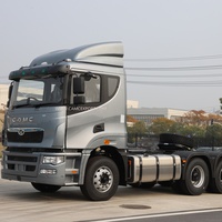 Tangki Bahan Bakar Baru 500L Paduan Aluminium H9 Setir Kanan Lantai Tinggi Truk Traktor Diesel 6x4 Euro 6 Suspensi Udara