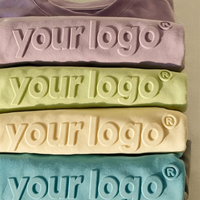 Camisetas con Logotipo Personalizado en Relieve, 100% Algodón, Impresión 3D, Estilo Urbano, Unisex, de Alta Calidad