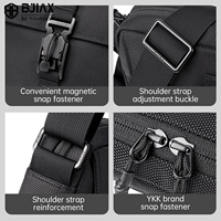 Tas Selempang Urban Anti Air Bahan Nylon Ringan 0,29kg Ritsleting YKK Gesper Magnetik Tas Kasual Pria