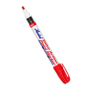 Marqueur industriel à action valve Markal, encre permanente rouge pour usage industriel - Product Image 5