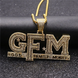 จี้เพชรแบบเต็มวงสำหรับครอบครัว GEM รุ่นสั่งทำพิเศษ สไตล์ฮิปฮอป ประดับเพชร VVS มอยส์ซาไนต์ เครื่องประดับหรูสำหรับผู้ชาย - Product Image 1