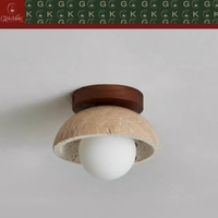 Plafonnier en travertin beige naturel GOLDKINGHallway, design plat, OEM ODM personnalisé, direct