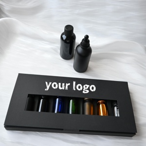 化妆品包装用定制化妆纸包装盒艺术纸折叠化妆盒 - Product Image 1