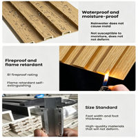 Panneaux WPC emboîtables imperméables faciles à nettoyer avec décor bois pour chambre d'enfant, grade E0