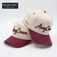 Gorra de Béisbol Roja Bordada Personalizada, Gorra Deportiva, Gorra de Béisbol de 5 Paneles, Gorra Ajustable para Exteriores