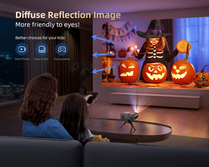 <span class=keywords><strong>2023</strong></span> nouveau à la mode sans fil WiFi Mini Portable Home cinéma HD natif 720P LED projecteur TV vidéo LCD projecteur - Product Image 3