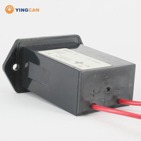 Timer Elektronik Kuarsa Seri SYS-1 Hitam, Konstruksi Tertutup Rapat, Penghitung Waktu Industri untuk Mesin Konstruksi