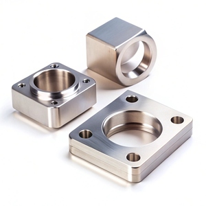 Plaque de montage carrée en acier inoxydable usinée CNC sur mesure, pièces de précision usinées, support de dessin OEM personnalisé - Product Image 3