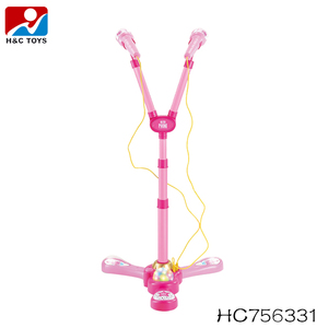 Micrófono de Juguete Educativo con Doble Micrófono de Plástico Azul, <span class=keywords><strong>Karaoke</strong></span> Táctil con Varios Efectos de Sonido y Teclas de Función para Niños - Product Image 5