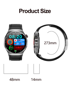 Montre connectée intelligente en silicone étanche IP66 avec assistant vocal IA, 120 modes sportifs, suivi de la fréquence cardiaque et du sommeil, <span class=keywords><strong>pour</strong></span> hommes et femmes, course à pied et randonnée - Product Image 3