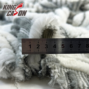 Kingcason 2026 Nouvelle Collection – Douceur et Chaleur Confortables – Vert, Noir et Jacquard Uni en Fausse Fourrure de <span class=keywords><strong>Lapin</strong></span> pour Manteau et Veste d'<span class=keywords><strong>Hiver</strong></span> - Product Image 6