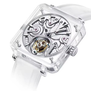 Drop Shipping AESOP Luxury Tourbillon <b>Mechanical</b> <b>Watch</b> For Men Sapphire Men <b>Watch</b> Luminous Waterproof Skeleton Fully Transparent - Product Image 4
