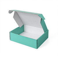 Boîte d'expédition en carton ondulé personnalisée, finition mate, paillettes, emballage écologique et durable pour les petites entreprises