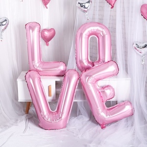 Nueva llegada láser grande en forma de amor Rosa globo boda decoración de la <span class=keywords><strong>fiesta</strong></span> - Product Image 4