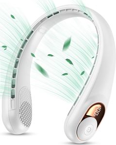 Wholesale Personal <b>Cooler</b> Neck Fan Hands-Free Portable Bladeless Neck Fan Rechargeable Wearable <b>Mini</b> Fan Gift for Men And Women - Product Image 1