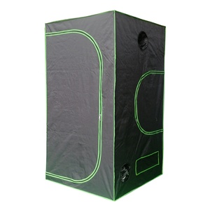 Serres hydroponiques 600D 100x100x200cm, boîte de culture de plantes d'intérieur en mylar, facile à assembler, métal, pas cher, pour plantes d'intérieur - Product Image 1