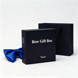 Boîte cadeau vide en gros pour ensemble cravate <span class=keywords><strong>homme</strong></span>, personnalisable pour marketing de marque, <span class=keywords><strong>coffret</strong></span> cadeau cravate et foulard carré pour <span class=keywords><strong>homme</strong></span>, idéal pour cadeau de Fête des Pères - Product Image 2