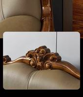 Nouveau canapé d'angle en cuir véritable Beno European Uginwood, confortable et haut de gamme, pour appartement, salon, hôtel, villa