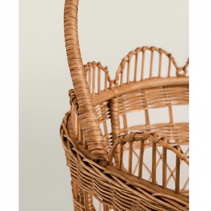 Meilleure vente de meubles pour enfants tissés à la main festonnés Poussette de poupée écologique en rotin marron fabriquée au Vietnam - Product Image 1