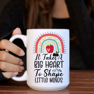 แก้วมัคสีขาวขนาด 15 ออนซ์ สำหรับพิมพ์ลายแบบซับลิเมชั่น แก้วเซรามิกเปล่าสำหรับพิมพ์โลโก้ส่วนตัว แก้วกาแฟมีหูจับ - Product Image 4