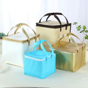 Sac isotherme OEM ODM, sacs à emporter pour la nourriture, grande capacité, tissu non tissé, sac de pique-nique pour le camping en plein air - Product Image 4