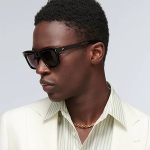 Occhiali da Sole Retrò per Uomo e Donna, Montatura Spessa Quadrata con Lenti Anti Luce Blu - Product Image 1