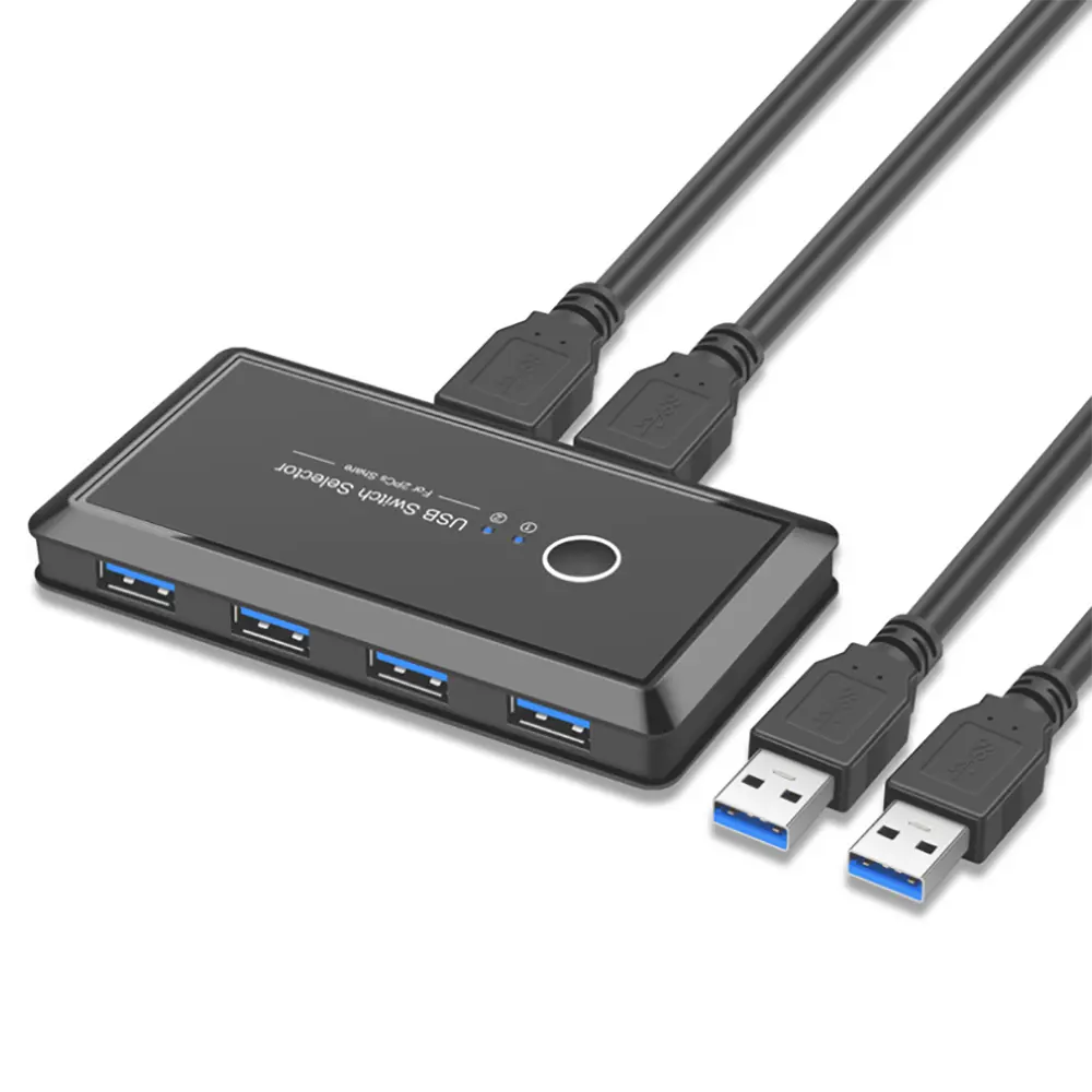USB 3.0 전환기 선택기 2 컴퓨터 공유 4 USB 장치 키보드 마우스 프린터 스캐너 용 KVM 스위치 허브 어댑터