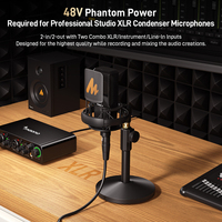 MAONO PS22 Interfaz de Audio programable Grabación Microfono Software de enrutamiento Monitor Auriculares para Podcasting Grabación Entrevista