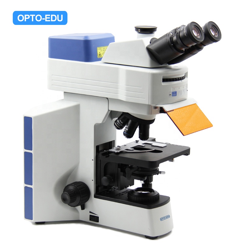 OPTO-EDU A16.0908-L Тринокулярный почтовых отделений на военно-морских или авиа-диск светодиодный флуоресцентный микроскоп