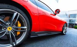 Extensions de jupes latérales en fibre de carbone sèche pré-imprégnée pour kit carrosserie <span class=keywords><strong>Ferrari</strong></span> Roma 2020-2025 - Product Image 6