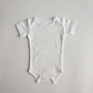 Oem Custom Newbron vestiti per neonata tinta unita tutina pettinata 100% da bambina in cotone semplice vestiti per ragazzi tutine per bambini - Product Image 6