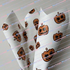New Design Halloween Wrapping <strong>Paper</strong> for Flower Pumpkin <strong>Elements</strong> Wrapping <strong>Paper</strong> Waterproof Florist Bouquet Packaging <strong>Paper</strong> - Product Image 2