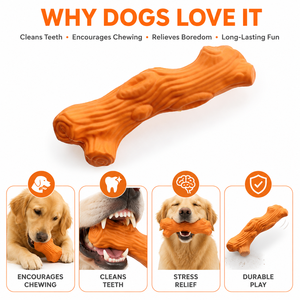 Jouet à mâcher en caoutchouc en forme de branche d'arbre pour <span class=keywords><strong>chien</strong></span>, bâtonnet de nettoyage dentaire pour importateurs de marques d'animaux de compagnie et chaînes de magasins - Product Image 5