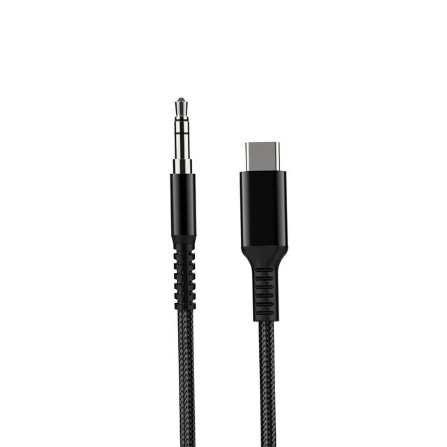 High Quality Cable 3.5 mm to Type C to AUX 3.5mm Audio Cable Cord Data Transfer for Iphone/audio/microphone Devices