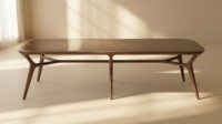 Table à manger en bois massif moderne, design de meubles simple et fonctionnel pour la maison, la cuisine, la salle à manger, le restaurant, l'hôtel PISANO