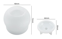 Boîte de rangement en résine époxy cristalline DIY avec couvercle, moule en silicone miroir, forme de bijoux en plâtre, outil pour gâteau, matériau en béton