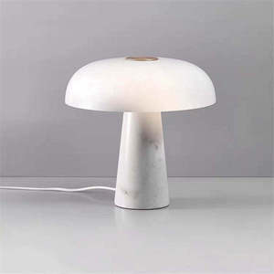 Marble Table <b>Lamp</b> <b>Led</b> <b>Light</b> Source E27 Bulb Base Switch Control Home Decorative Desk Bedside <b>Lamp</b> - Product Image 1