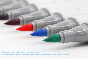 Juego de Marcadores Artísticos de Doble Punta, Modelo 680, 12 Colores, Acrílicos, para Pintar, Colorear y Decorar - Product Image 4