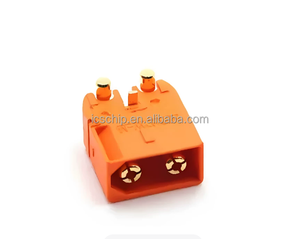 Connecteur de batterie XT60 orange mâle-femelle 30A 500V 4P en cuivre avec broche de signal XT60I-F XT60IPW-M pour câble d'alimentation de drone - Product Image 4