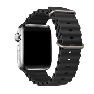 Cùng một thiết kế đại dương silica gel loạt Xem dây đeo cho Apple xem 38mm 45mm phổ thay thế Silicone watchbands - Product Image 5