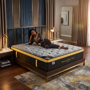 Colchón Euro Top <span class=keywords><strong>de</strong></span> 10 Pulgadas con Resortes, Tamaño Queen/King, Plano, Comprimido en Palé, Precio Económico, Venta al Por Mayor - Product Image 1