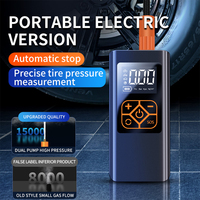 Mini batterie externe numérique portable sans fil rechargeable automatique Gonfleur de pneu sans fil Pompe à air pour voiture Compresseur Gonfleur de pneu