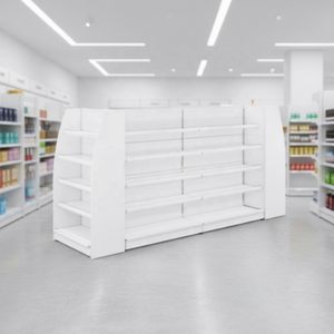 Estantería Plegable <span class=keywords><strong>de</strong></span> Acero Personalizable para Farmacias - Estantes Ajustables <span class=keywords><strong>de</strong></span> Una Sola Cara para Exhibición en Supermercados y Medicamentos - Product Image 1