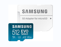 Carte mémoire MicroSDXC UHS-I U3 V30 de 256 Go avec adaptateur Full HD 4K UHD pour smartphones Android et DVR 0, Plus