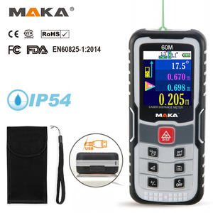 Nuevo Telé<span class=keywords><strong>metro</strong></span> Láser Digital Bluetooth Verde de 100m con Certificación IP54 de MAKA - Product Image 1