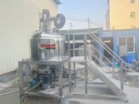 Máquina para Hacer Champú de Tipo Fijo de 2000L con Bomba de Molienda de Engranajes, Alta Productividad, Mezclador Emulsionante al Vacío a Gran Escala