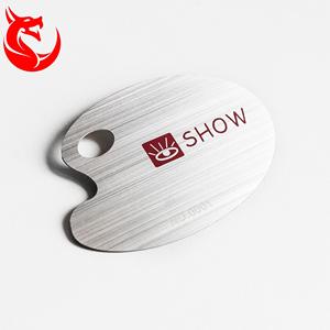 Carte de visite en acier inoxydable découpée au laser, format unique, bande magnétique pour adhésion VIP, impression métallique, carte cadeau, signatures - Product Image 3